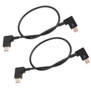 2 Pieces Right Angle USB C to USB C Extension Cable, Multi-Function USB Type-C