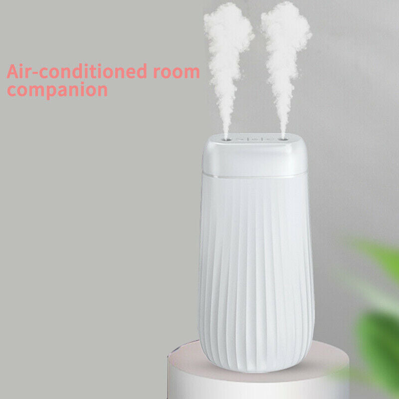 Air Humidifier 1000ML Ultrasonic Double Nozzle Aroma Diffuser LED Light MistM3Z4