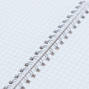 2pcs Retro Spiral Coil Grid Sketchbook Notebook Diary Journal Student Memo