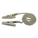 New Pro Napkin Holder Dental Lab Bib Crocodile Clip Flexible Metal Ball Chain
