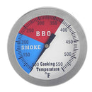 2x BBQ Smoker Temperature Gauge Grill Thermometer for Meat Cooking