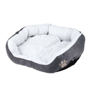 50 x 40cm Lambskin Dog Paw pattern Pet's Nest Warm Washable Bed Sleeping Fl K8B3