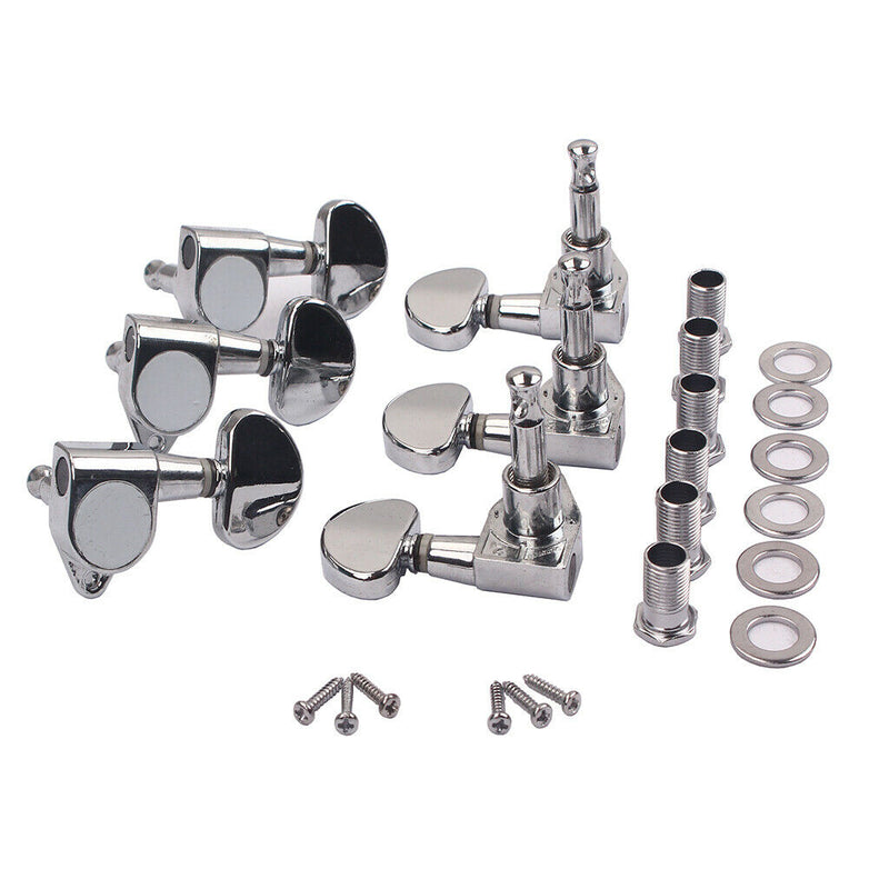 1 Set Metal Tuning Keys Tuners 3R3L 18:1 Gear Ratio Luthier Supply for
