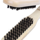 DIY Salon Hairdressing Hair Straightener Wooden Anti-static Dual-Brush Comb V8Y2