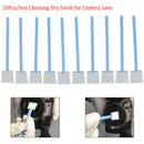 10pcs/set 24mm*12.5cm Wet Sensor Cleaning Kit CMOS CCD Cleaner Swab Camera  OZ