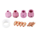 For Wp-24 Tig Welding Torch Consumables Kit 53N14 Collet Body Alumina Nozzl