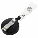 1 pcs Badge Holder Retractable Reel YOYO Clip Snap Button ID Card Key Black