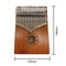 17 Keys Mahogany Wood Kalimba Thumb Finger Piano Musical Instrument (Lotus)