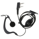 2PC Headphone for Two Way Radio Earhook Interphone Earphone for  UV5R+ UM