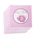 20pcs/bag Baby Shower Paper Napkins Serviettes PINK Girl Party decorations FT