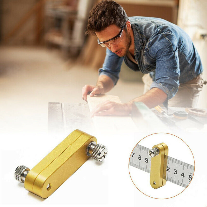 Woodworking Scribe Limited Block Steel Ruler Positioning Locator Fixed Blocks