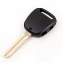 Replacement 2 Button Uncut Blade Ignition Key Keyless Entry Remote Control