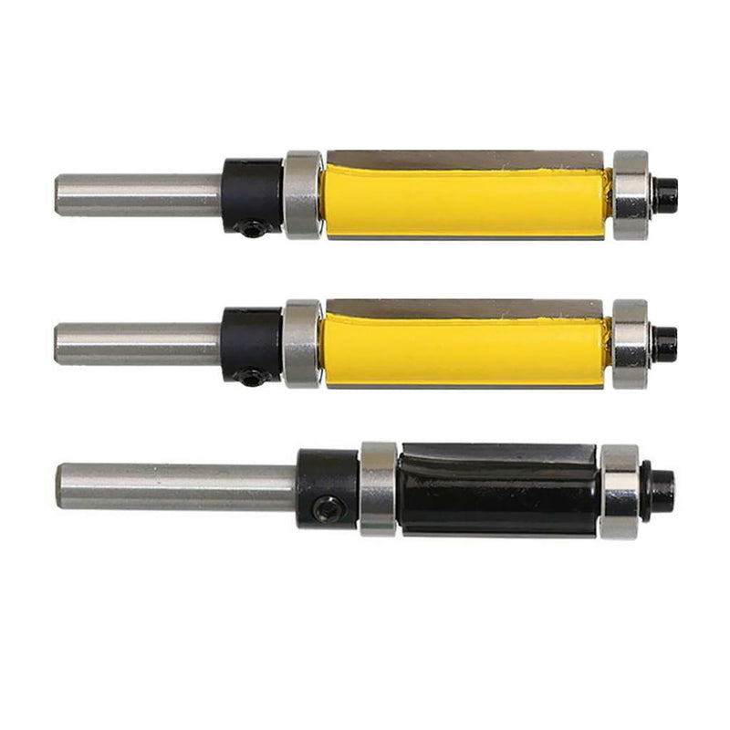 1 Set Solid Carbide Flush Trim Top & Bottom Bearing Router Bit 25mm, 38mm