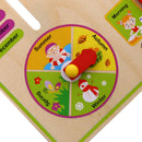 Cognitive Calendar Clock Multifunction Siding Early Education Toys