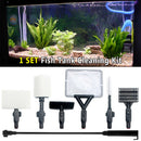 6 In 1 Fish Tank Cleaning Kit Home Brush For Aquarium Algae Scraper Ergonomic
