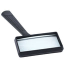 5X Glass Lens Magnifying Glass Reading Pocket Jewelry Identify Rectangular Shape