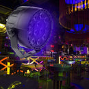 12LED Active Purple Stage Lighting Effect Party Spotlight Projecting Lamp