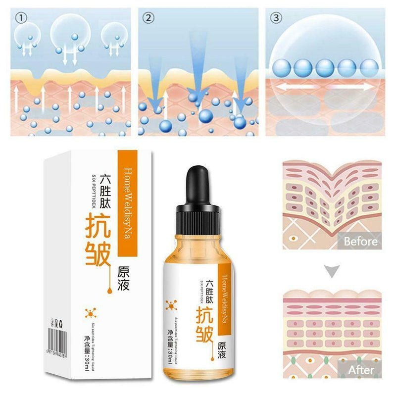 30ml Hexapeptide Face Serum Lifting Firming Face Hydrating Facial Serum