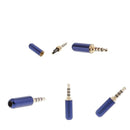 5Pcs Male to Jack 3.5mm 1/8" Mini Audio Plug Male Stereo Adaptor DIY Soldering