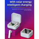 Solar Charging Bluetooth 5.0 Wireless Earbuds, TWS in-Ear Earphones with