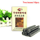 10Pcs Black Traditional Smokeless Moxa Stick Roll 14*110Mm Moxibustion LJ