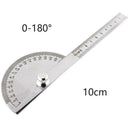 Stainless Steel 180 degree Protractor Angle Finder Measuring B4G0 Ruler Arm L6C2