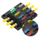 6-Way Blade Fuse Box Block Holder LED Indicator Light 12V-32V Suv/Yacht/Boat/Car