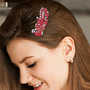 3pcs DIY Full Drill Diamond Painting Barrettes Peafowl Women Girls Hairpins