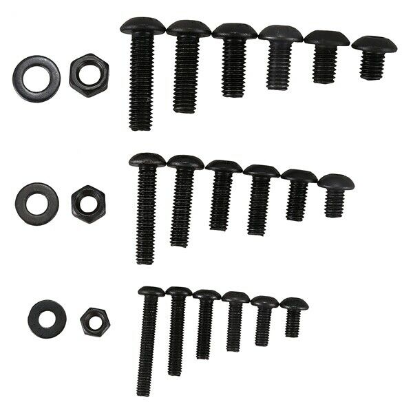 570 PCS M3 M4 M5 Alloy Steel Hex Socket Button Head Cap Nuts Flat Washers K F9C2