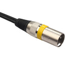 30Cm 3Pin Xlr Male to 2 Xlr Female Audio Extension Cable Y Splitter for Mic H3A3