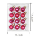 12pcs 2cm Christmas Tree Ball Bauble Party Hanging Ball Ornament (Red)