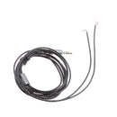 Headphone Earphone Audio Repair Cable with 3.5mm Jack Plug Replacement Black
