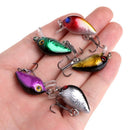 5 Pcs Topwater Wobbler Mini Fly Fishing Cranks Crankbait Lures Hard Baits Tackle