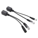Power Over Ethernet Passive PoE Adapter Injector + Splitter Kit PoE Cable Bla Gw