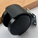 Twin wheel furniture castors with fixing plate - Pack of 4 by Express Fitti H1J5