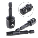 3Pcs Socket Adapter Set Hex Shank to Impact Driver Drill Bits 1/4 3/8 1/2 Inch