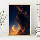 5D DIY Full Drill Diamond Painting Wolf Clouds Cross Stitch Embroidery Kits
