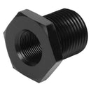 Black Aluminum Alloy Threaded Oil Filter Connector Adapter for Automotive Car
