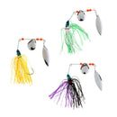3pcs Fishing Spinnerbaits Hard Bait Sea Fishing Sequins Lure Set Metal Spoon