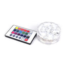 10 led submersible light battery waterproof remote control pool pond LJ