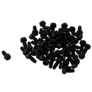 50pcs M2.5 x 6mm Nylon Phillips Cross Pan Head Machine Screws Black