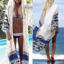 Women Summer Chiffon Bikini Cover Up Swimwear Bathing Suit Beach Dress Long 2 Kw