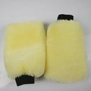 New Car Washer Double Side Wool Glove Car Cleaning Brush for Motorcycle Wax C9Y1