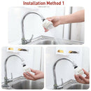 2 Pack Kitchen Water Spray Water Saving Faucet Sprayer 360 Degree Rotate Ta