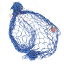 Table runner fishing net with shell decorative Mediterranean 150cmX200cm bl