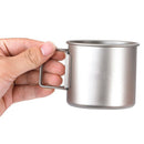 Outdoor Pure Titanium Cup Portable Drinking Cup Mini Coffee Cup 300ml Foldi