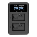 Lcd Dual Usb Battery Charger For Sony Fw50 Np Fw50 Np-Fw50 Npfw50 Battery N P8R9