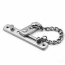 Chrome Door Chain& Screws High Security Safety Guard Restrict Lock Anti KYO
