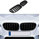 1 Pair Double Slat Line Front Bumper Grill Hood Kidney Grille Grill for 201