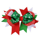 Christmas Baby Hair Bows Ornaments Bowknot Hairpin Headdress (004) W5I1